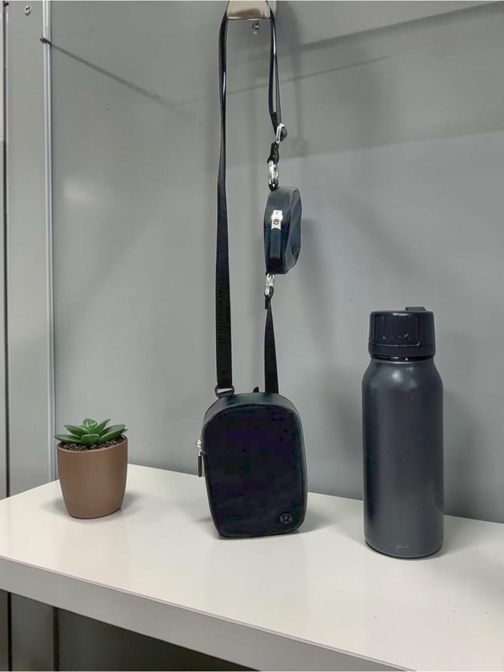 Lululemon Athletica Black Crossbody “Items of Importance” Collection  +NanoPouch